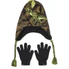Camouflage T-rex Hat And Glove Set
