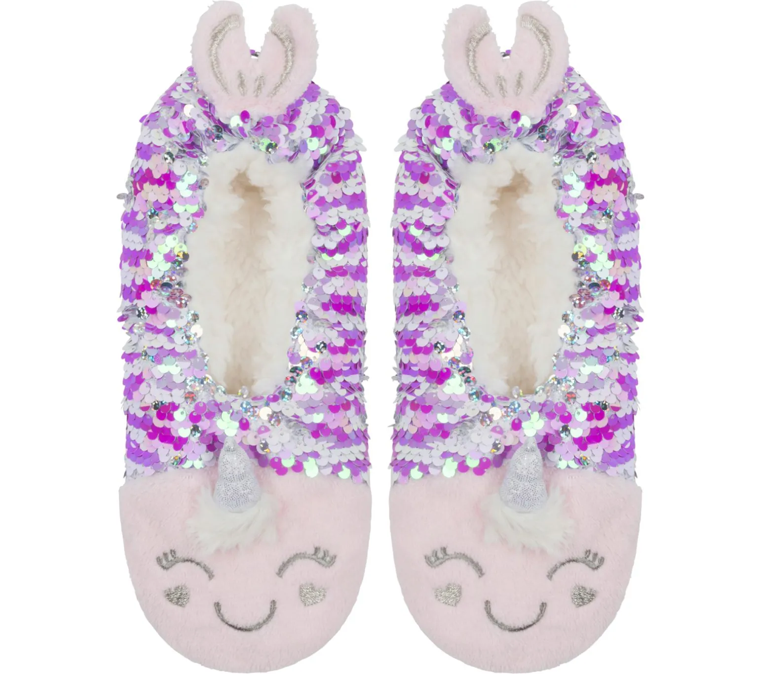 Flip Sequin Narwhal Slipper Socks - 1 Pack