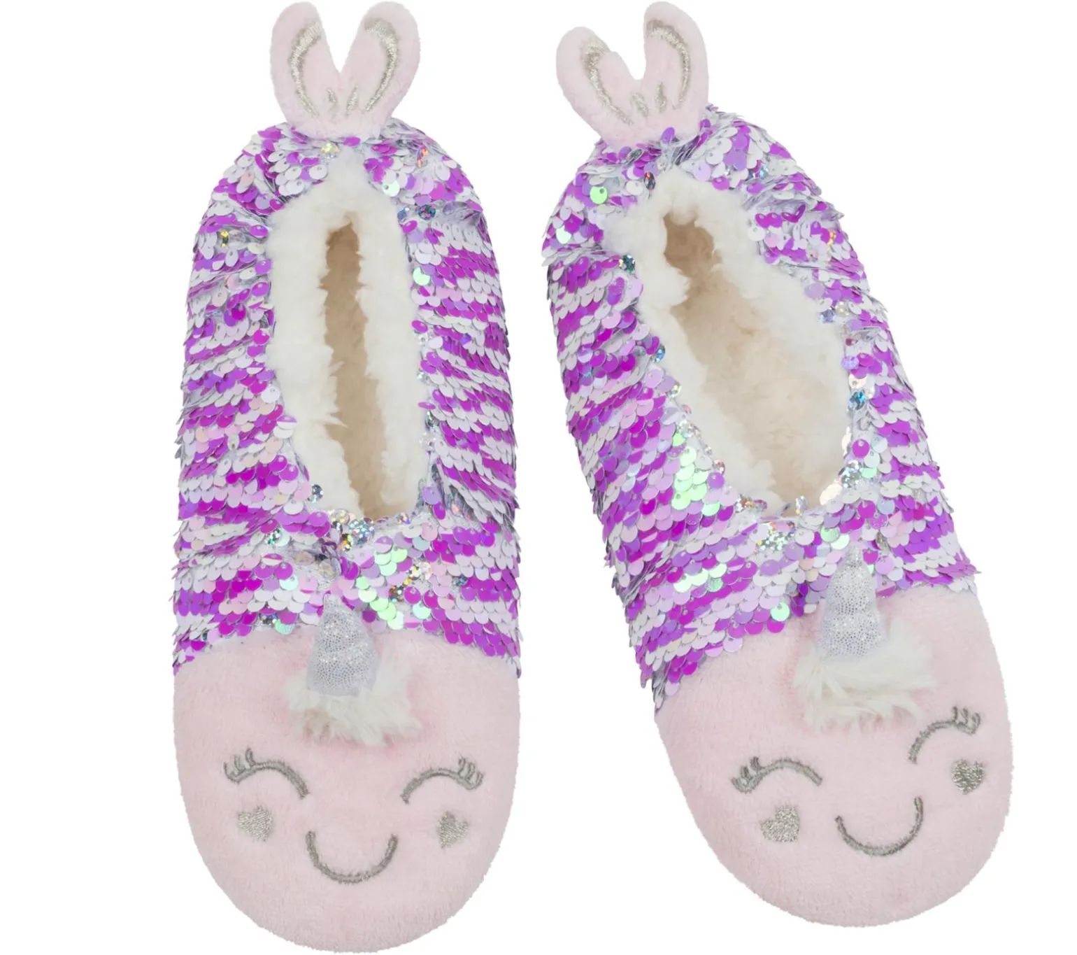 Flip Sequin Narwhal Slipper Socks - 1 Pack