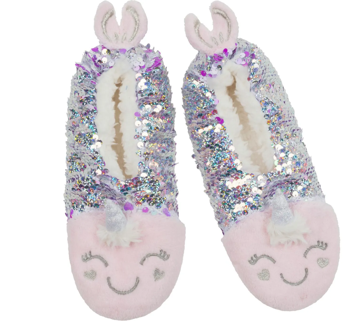 Flip Sequin Narwhal Slipper Socks - 1 Pack