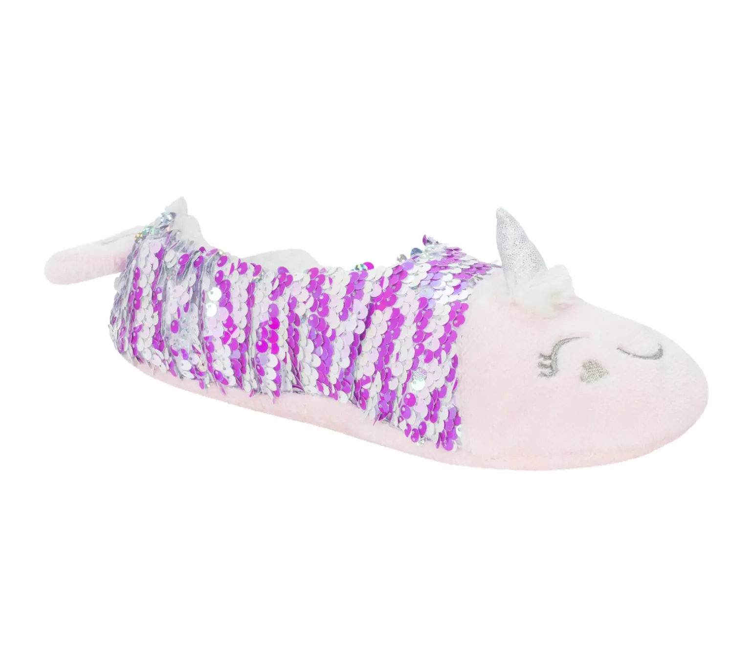 Flip Sequin Narwhal Slipper Socks - 1 Pack