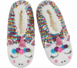 Flip Sequin Unicorn Slipper Socks - 1 Pack