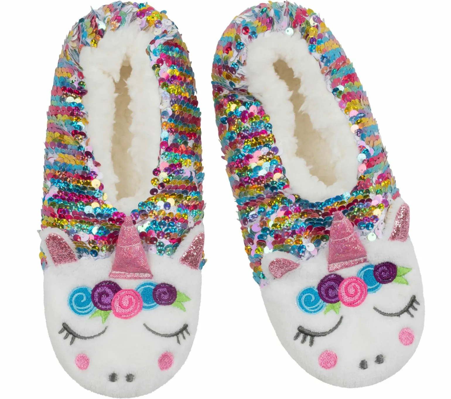 Flip Sequin Unicorn Slipper Socks - 1 Pack