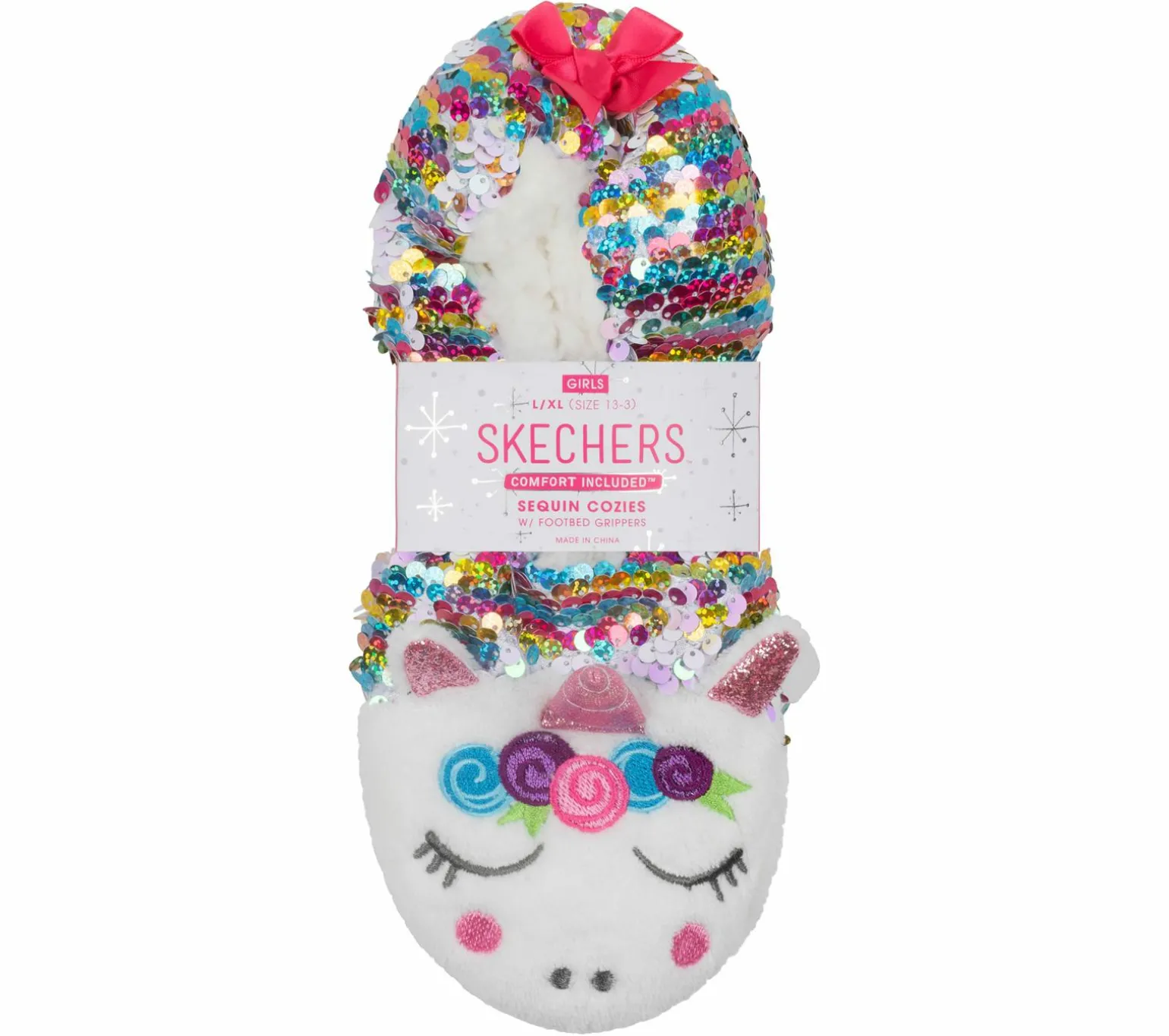 Flip Sequin Unicorn Slipper Socks - 1 Pack