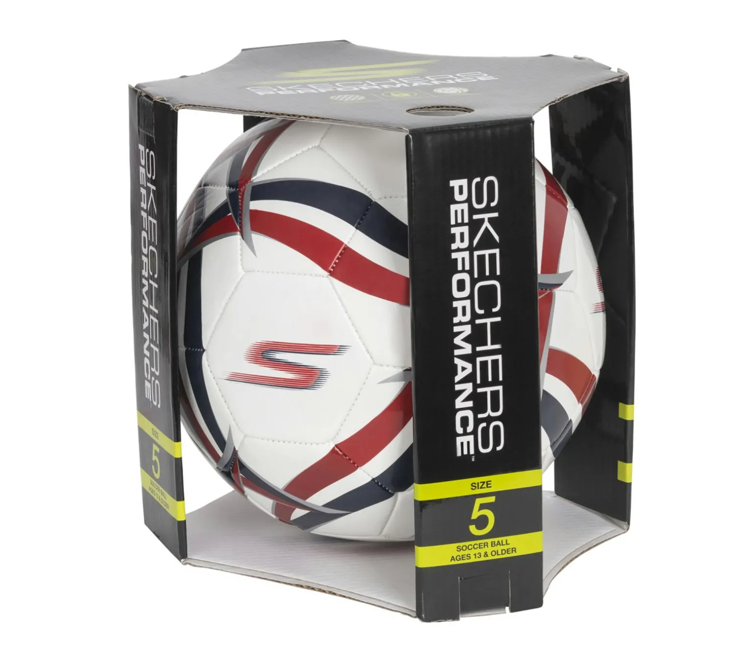 Hex Multi Wide Stripe Size 5 Soccer Ball