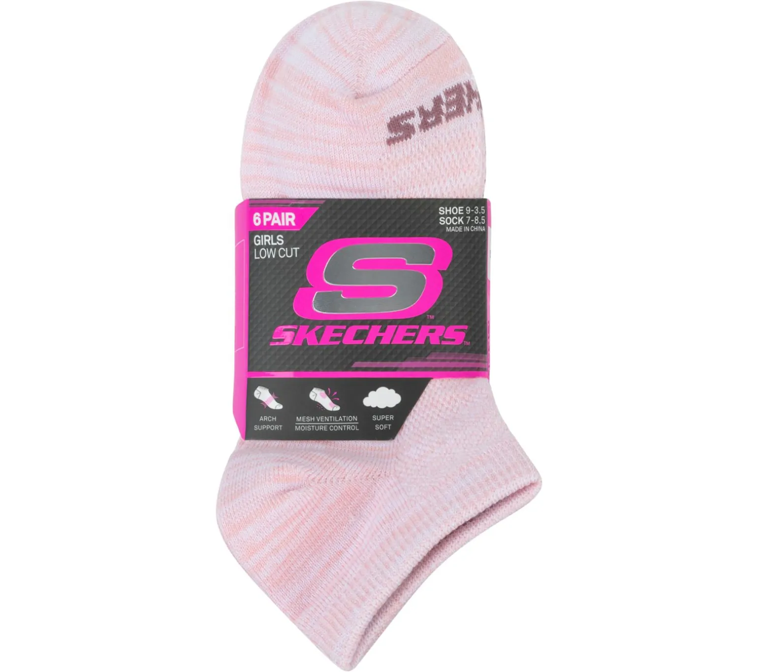 6 Pack Low Cut Color Stripe Socks