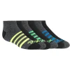 6 Pack Low Cut Marled Stripe Socks