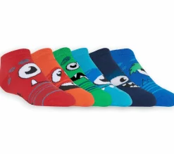 6 Pack Low Cut Monster Socks