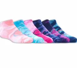 6 Pack Low Cut Tie-Dye Socks