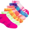 6 Pack Tie Dye Sport Fashion Socks