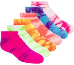 6 Pack Tie Dye Sport Fashion Socks