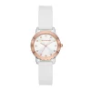 Scalloped Bezel White Watch