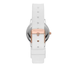 Scalloped Bezel White Watch