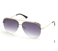 Semi-Rimless Metal Aviator