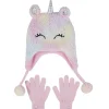 Sherpa Unicorn Hat And Glove Set